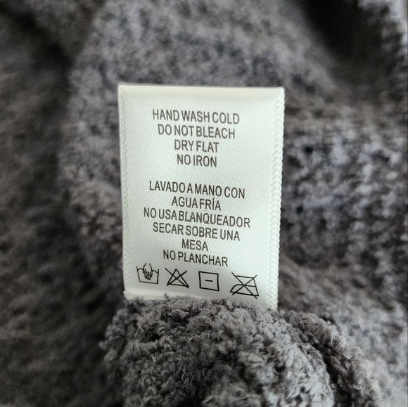 Love Tree Sweater Oversized Mock Neck Dark Gray Large - Picture 6 of 8